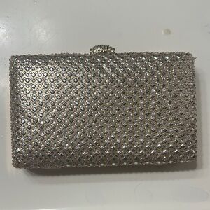 JCPenney Sparkling Silver Clutch